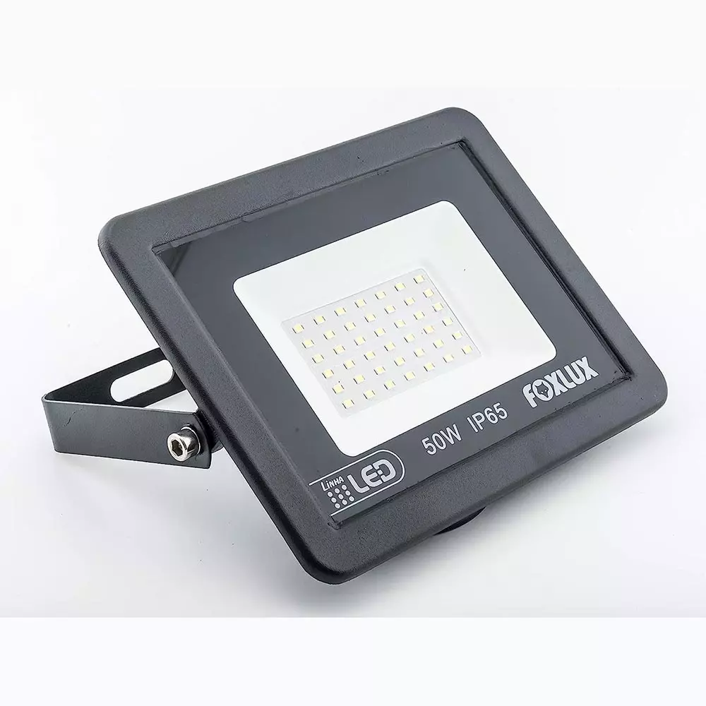 Refletor Led 50W 6500K Preto Bivolt Foxlux